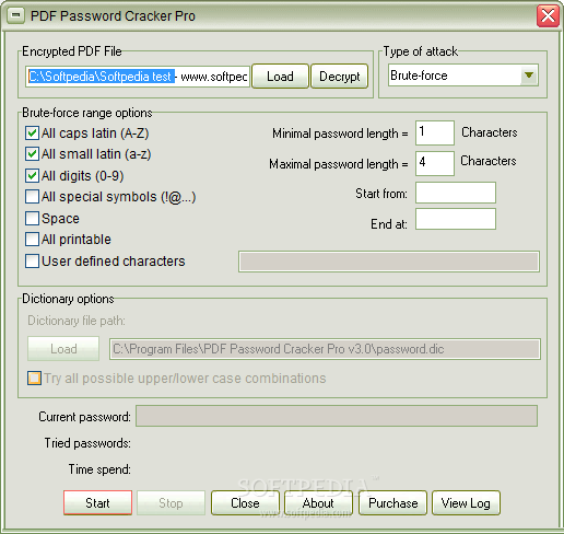 PDF Password Cracker Pro 3.0