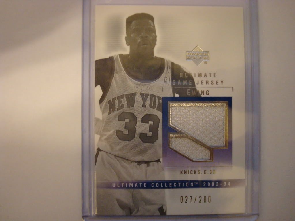 Patrick Ewing, 03'04 Ultimate Collection &quot;Ultimate Game Jersey&quot; #27/200