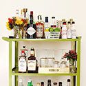 restyled cocktail cart