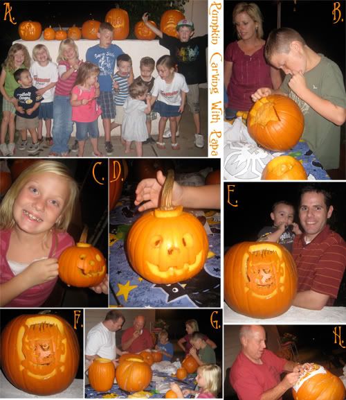 Pumpkin carving w/ papa