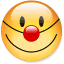 smiley emotion - red nose Pictures, Images and Photos