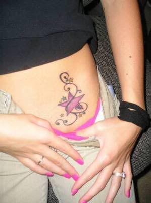 Star and vines tattoo,girls tattoos,star tattoos,vines tattoo design