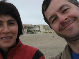 On the beach in Carnon