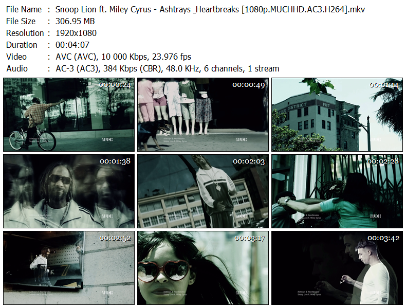 [Other] [MV] Snoop Lion ft. Miley Cyrus Ashtrays & Heartbreaks