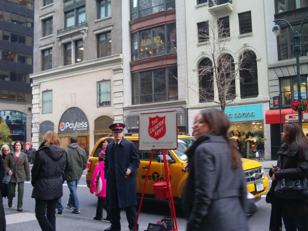 Salvation Army bell ringers