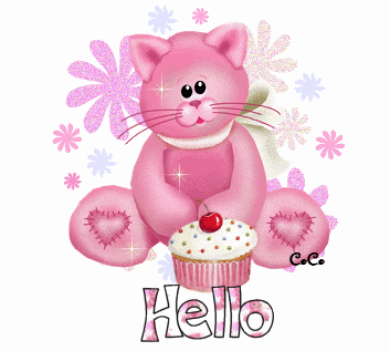HelloPinkBear.gif teddy bear image by sims_18_photos