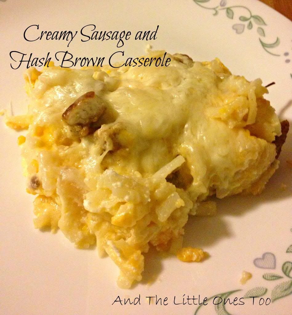 creamy sausage and hash brown casserole