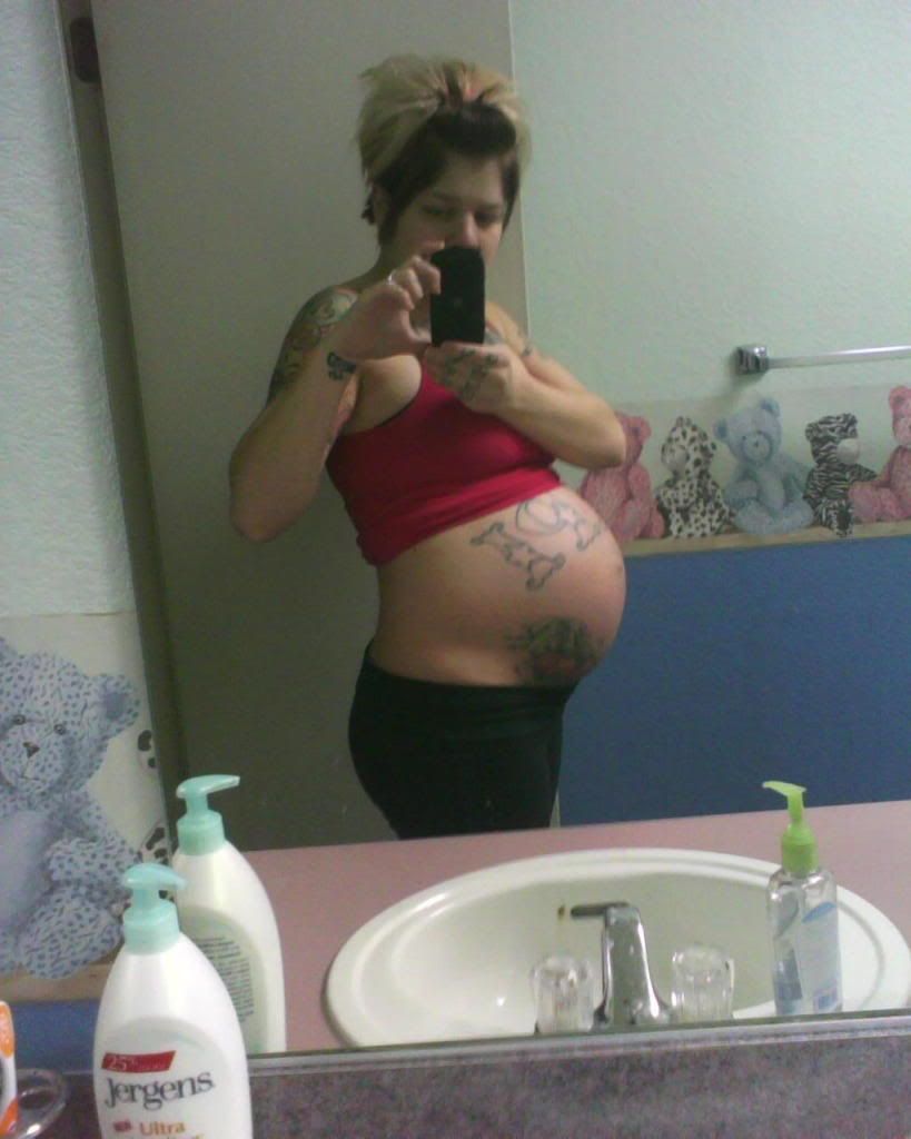 Tattooed Pregnant Belly