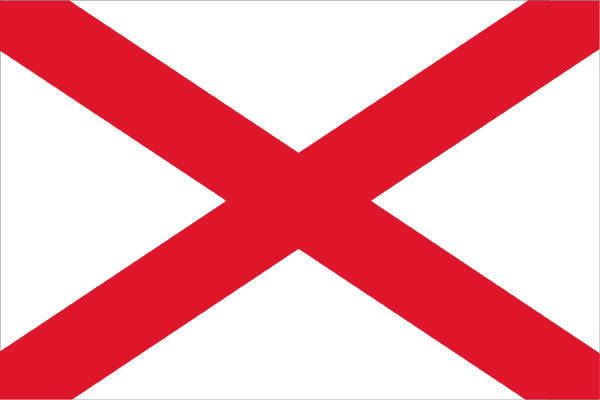 alabama state flag picture. alabama state flag.