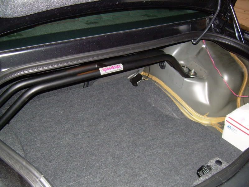 Speedlogix strut and shock tower bar installed Dodge Challenger Forum