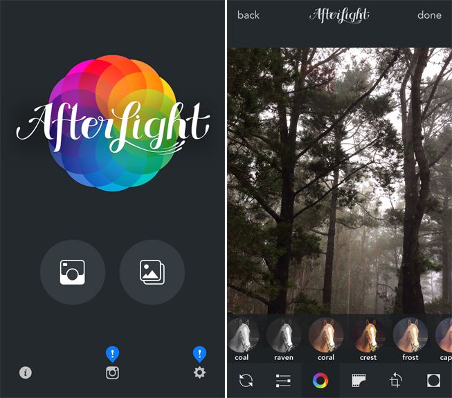 afterlight photo app iphone