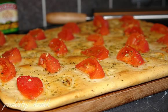 Tomato and Garlic Focaccia
