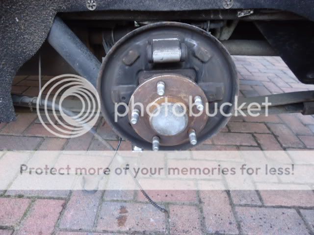 Ford transit rear brake disc removal #5