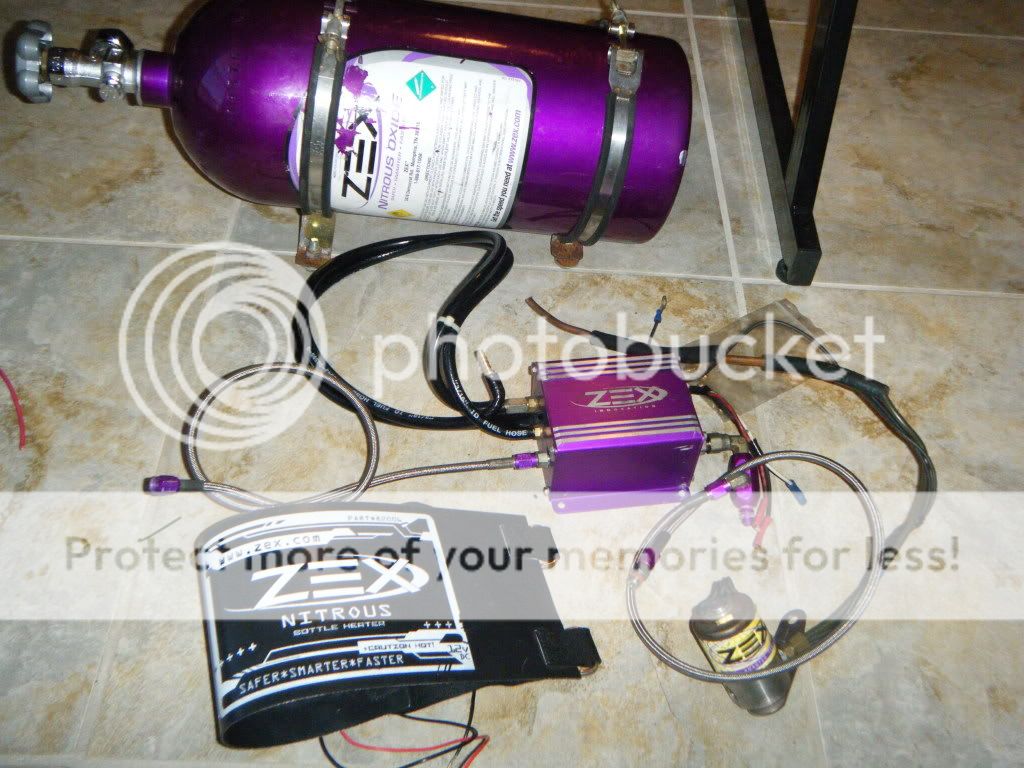 F/s universal complete zex dry nitrous kit w/ purge/bottle warmer