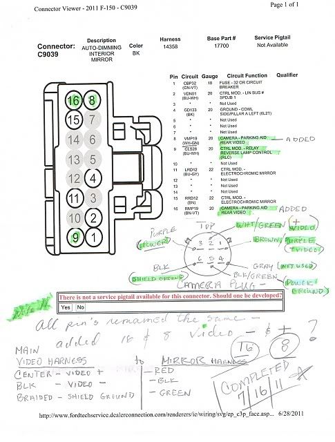 Ford f250 reverse signal #4