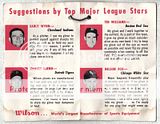 1956 Wilson Glove tag Ted Williams Nellie Fox Erayly Wynn Kuenn 