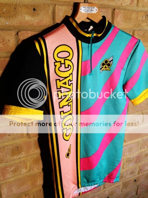 rare vintage italian made colnago classic retro cycling jersey