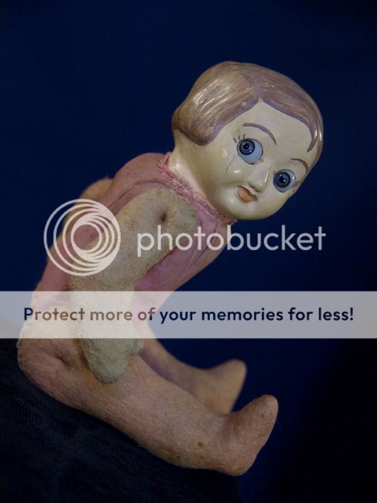 Drayton Googly Composition Doll Antique German Hug Me Felt Kiddie Toddler Body