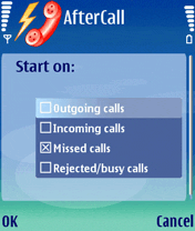 AfterCall 1.0 for Symbian 3rd Edition 2