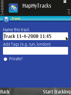 Map My Tracks 1.4.6 Application For Java Mobile Phones 2
